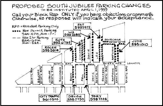 South Jubilee parking map